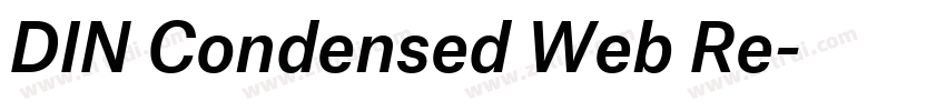 DIN Condensed Web Re字体转换
